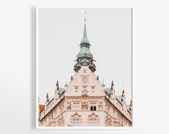 Prague art print - Czech Republic architecture wall art - Europe black and white photos - 11x14 photography + more sizes