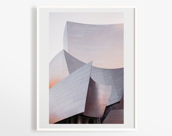 Disney Concert Hall DTLA - Los Angeles photo print - Gehry architecture landmark - California travel photography