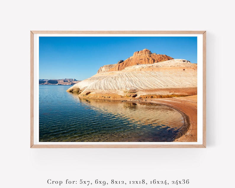 Lake Powell wall art -  Arizona photo print - Colorful Utah photography - Nature wall decor - Large art 24x36 + more sizes