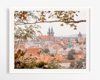 City of Prague art - Prague Old town photography print - Czech Republic wall art - Colorful or black and white