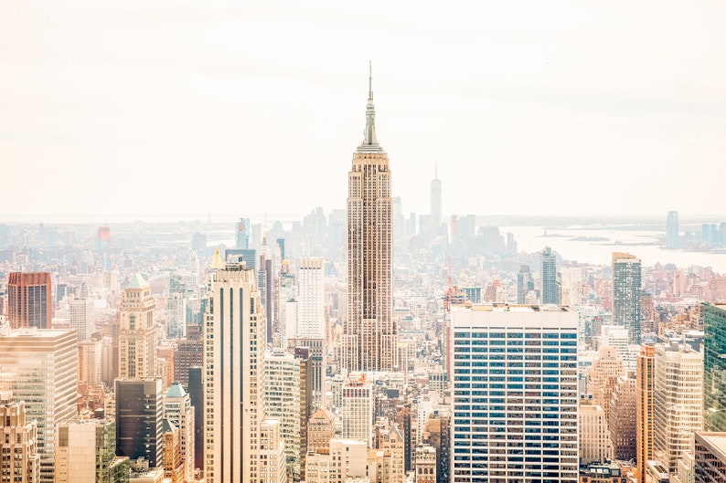Empire State Building Manhattan Photo Print New York City Etsy