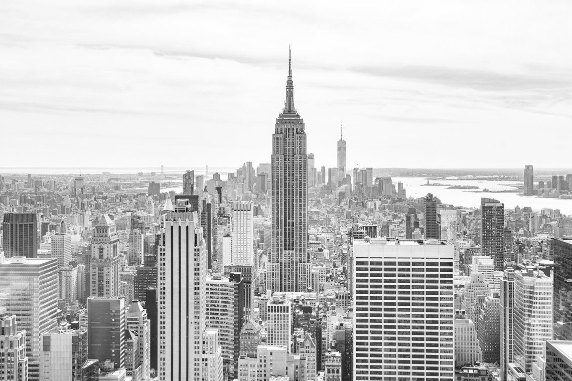 New York City Wall Art - Black and White NYC New York Photography Print ...