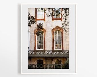 Savannah Georgia photo print - Noble Hardee Mansion - Travel photography wall decor - Southern art - 11x14 8x12 + more - Fine art gift
