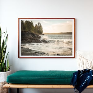 British Columbia photo Tofino Vancouver Island Fathers Day gift Extra large wall art Horizontal ocean seascape photography image 6