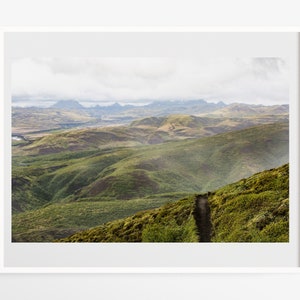 Iceland landscape photo print - Volcano valley - Þórsmörk photography - Large wall art - Mountains fine art - Iceland travel photos