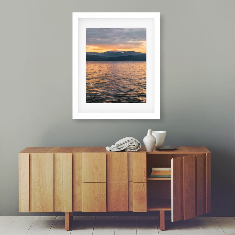 Lake George decor Upstate New York wall art Lake photo print Bathroom wall art Vertical 12x16 wall art print image 3