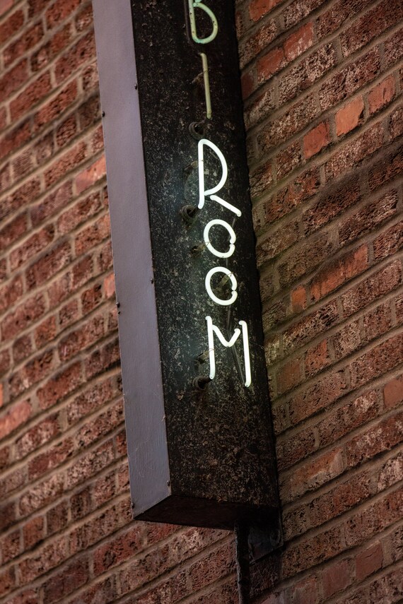 Neon Sign Wall Decor Alibi Room In Post Alley Seattle Photo Print Pike Place Market American Travel Art Retro Photography