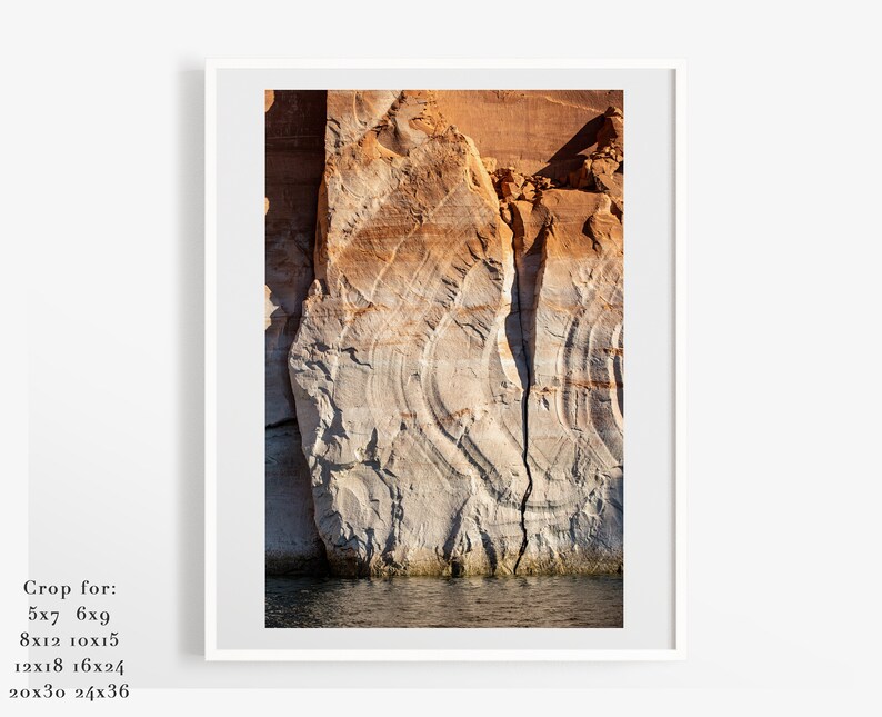 Lake Powell Wall Art Print Utah Wall Decor Abstract Etsy