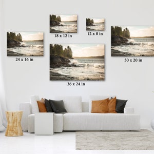 British Columbia photo Tofino Vancouver Island Fathers Day gift Extra large wall art Horizontal ocean seascape photography image 7