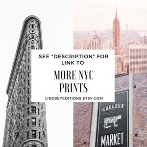 Rose gold New York City print Urban nursery art Gender neutral nursery decor College student gift Blush pink wall art image 9