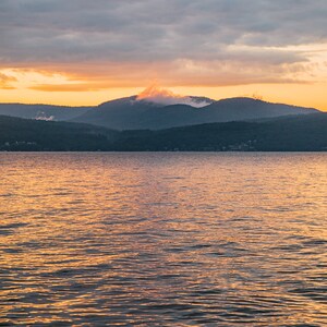 Lake George decor Upstate New York wall art Lake photo print Bathroom wall art Vertical 12x16 wall art print image 2