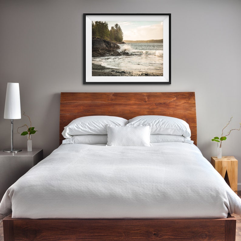 British Columbia photo Tofino Vancouver Island Fathers Day gift Extra large wall art Horizontal ocean seascape photography image 5