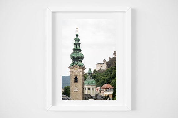Austria wall art - Salzburg photo prints - European photography wall decor - Large travel art prints - 12x18 11x14 16x24 20x24 24x36 + more