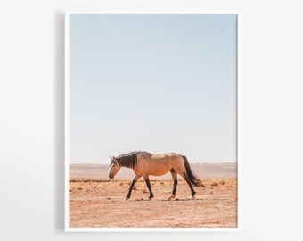 Western horse print - Southwestern desert photo print - American west photography - Arizona landscape art - Natural earth tones