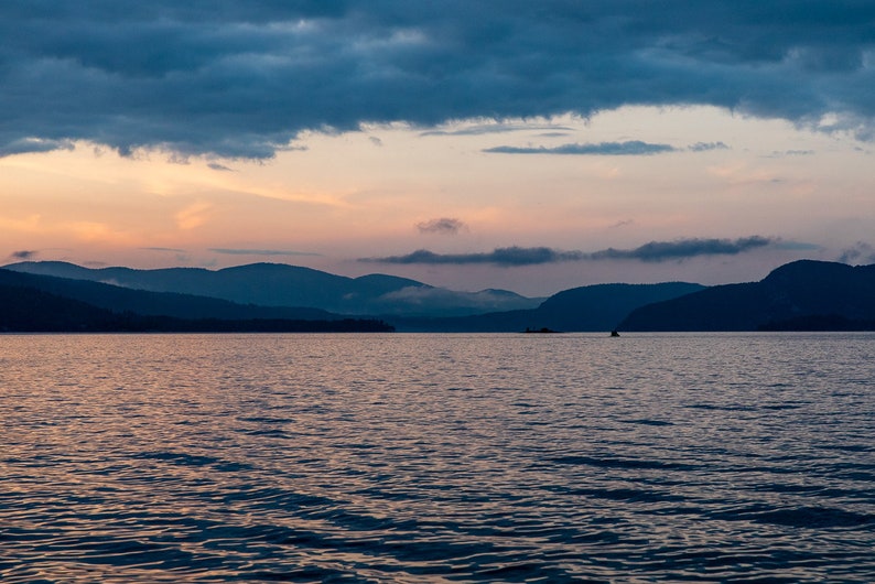 Upstate New York wall art Large landscape photography Lake George art print NY Lake house decor Lake photo print