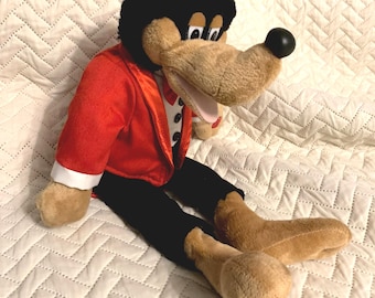 Animated singing stuffed Big Bad Wolf Toy - "Hey There, Little Red Riding Hood"