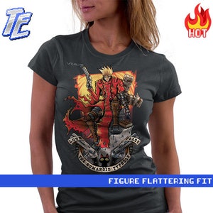 Womens : Trigun Shirt / Vash the Stampede Shirt / The Humanoid Typhoon Tee / Manga T-shirt / Anime Tee