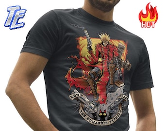 Unisex / Męskie: Koszulka Trigun / Koszulka Vash the Stampede / Koszulka Humanoid Typhoon / Koszulka Manga / Koszulka Anime