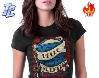 Womens : Doctor Who Shirt / Timelord Shirt / River Song Tee / The Doctor T-shirt / Hello Sweetie Tee