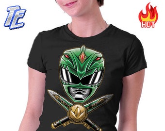 Womens : Green Power Ranger Shirt / Ranger Shirt / Tommy Oliver Tee / Mighty Morphin T-shirt / Power Tee