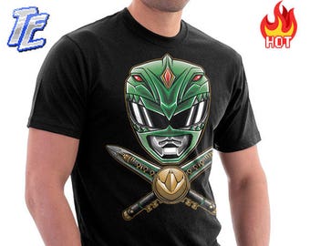 Unisex / Mens : Green Power Ranger Shirt / Ranger Shirt / Tommy Oliver Tee / Mighty Morphin T-shirt / Power Tee