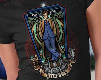 Doctor Who Shirt - Tenth Doctor - The Doctor Shirt- Time Lord - David Tennant- Timelord Shirt- Parody - Women's Tee