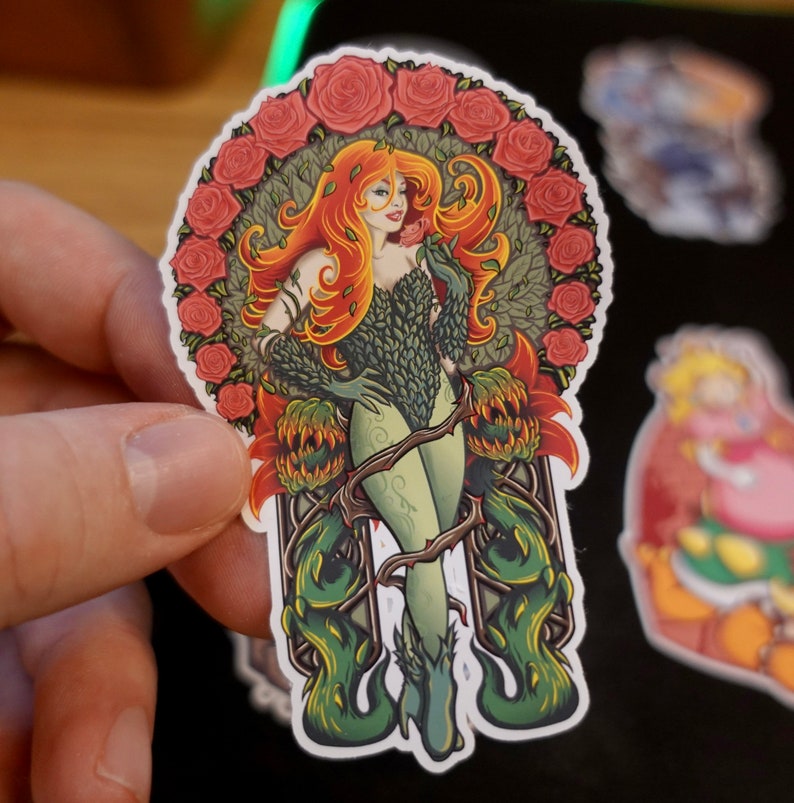 Poison Ivy Poison Ivy Sticker Vinyl Sticker Individual Die Etsy