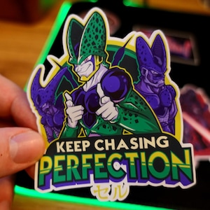 Dragonball Z, Cell, Anime Sticker, Vinyl Sticker, Individuele Die Cut