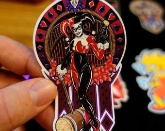 Harley Quinn, Harley Sticker, Vinyl Sticker, Individual Die Cut
