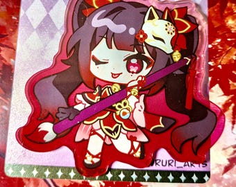 Honkai: Star Rail! Fanarts Llavero acrílico brillante