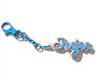 Custom 3D Printed Name Keychain/Bag Charm