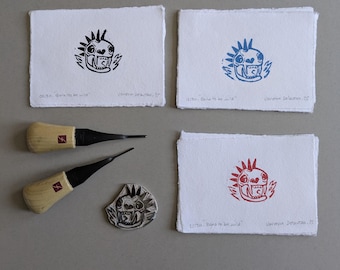 Splnning - cd en punkrockband - linoprint