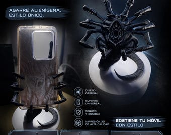 Xenomorph Mobile Phone Holder (Facehugger) – 3D Printed
