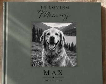 Album fotografico commemorativo personalizzato per animali domestici – Un ricordo su misura del tuo cane