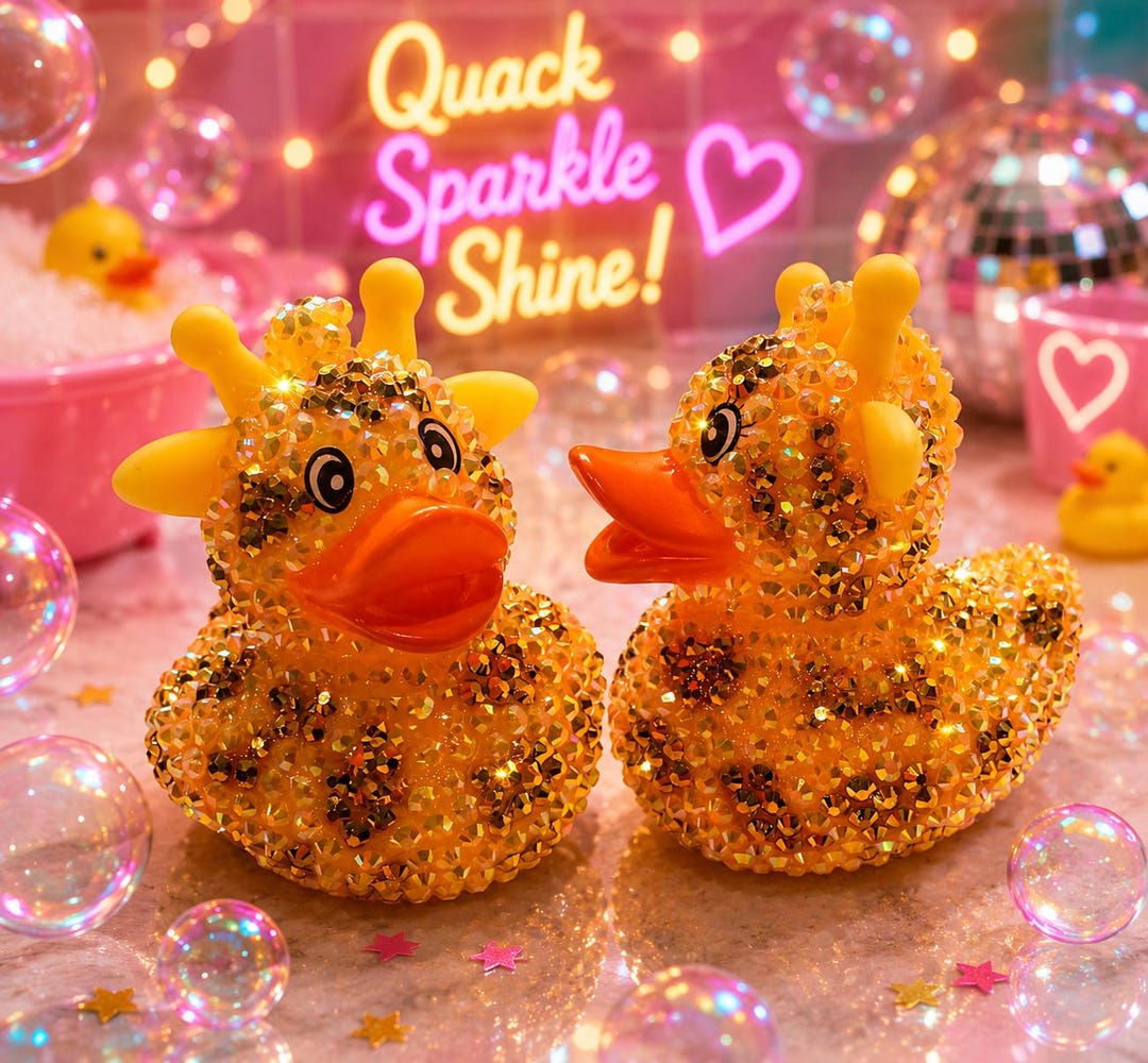 Rhinestone Bling Animal Ducks - Etsy