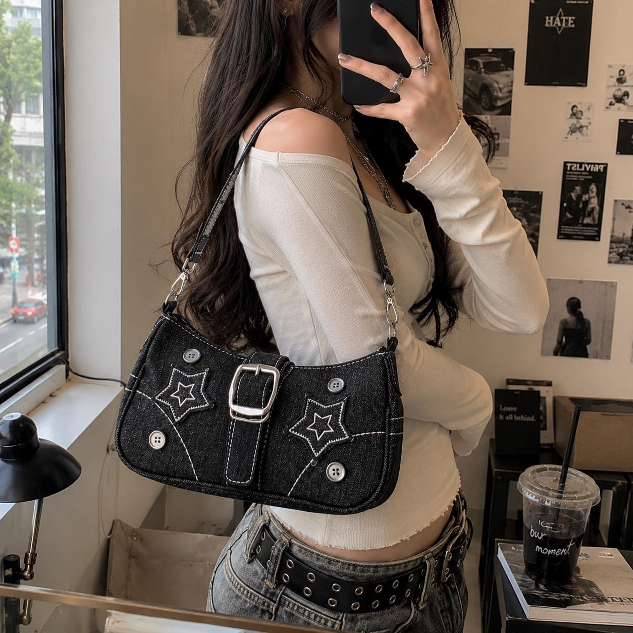 00s archive halfmoon one shoulderbag y2k Y2k Shoulder Bags - Etsy