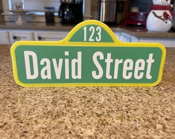 Personalized Street Name Sign. Great Birthday Gift!