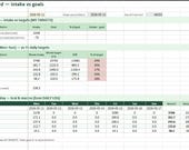Macro Tracker Spreadsheet | Excel Meal Planner, Calorie Counter (Excel Download)