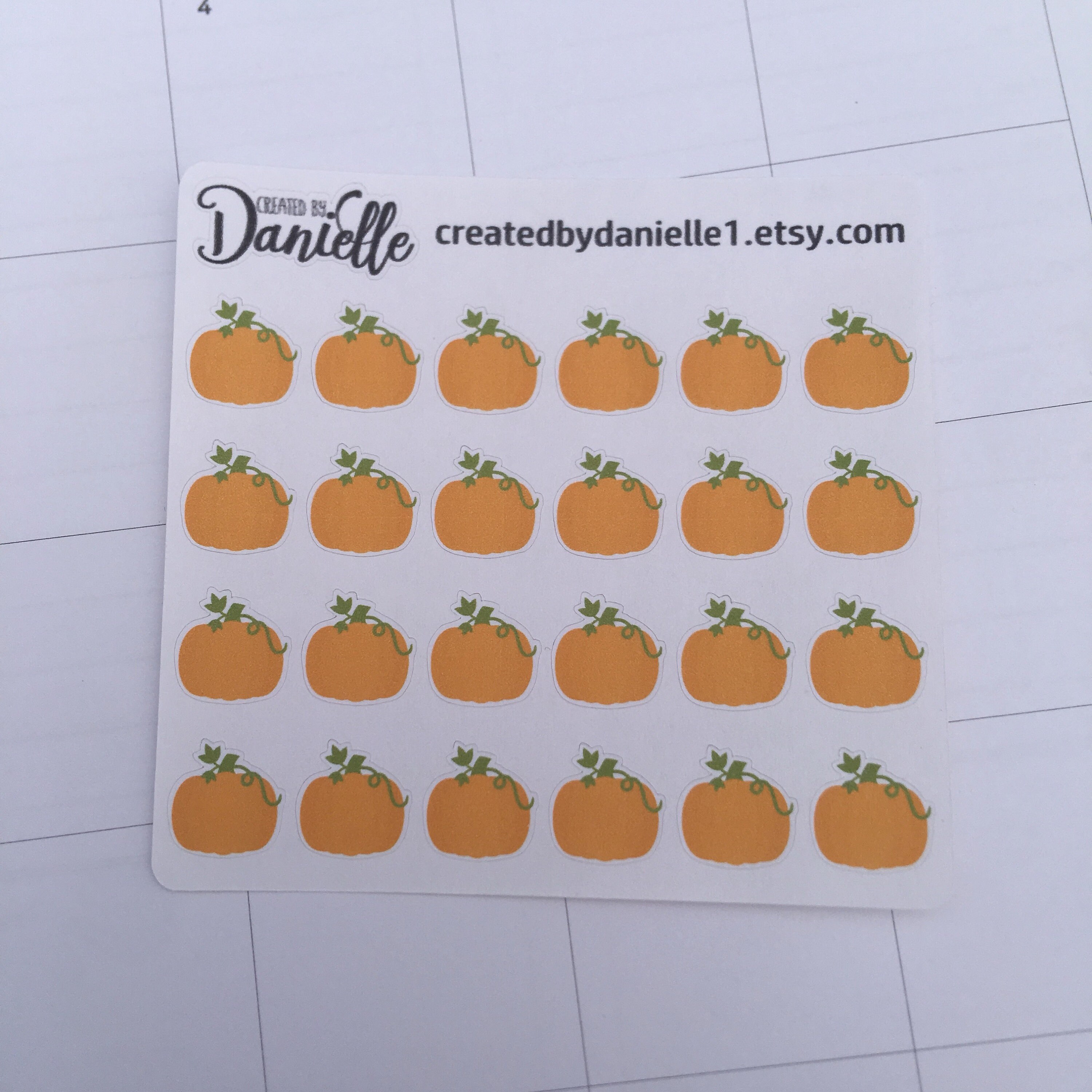 Pumpkin Planner Stickers Halloween Planner Stickers Fall | Etsy