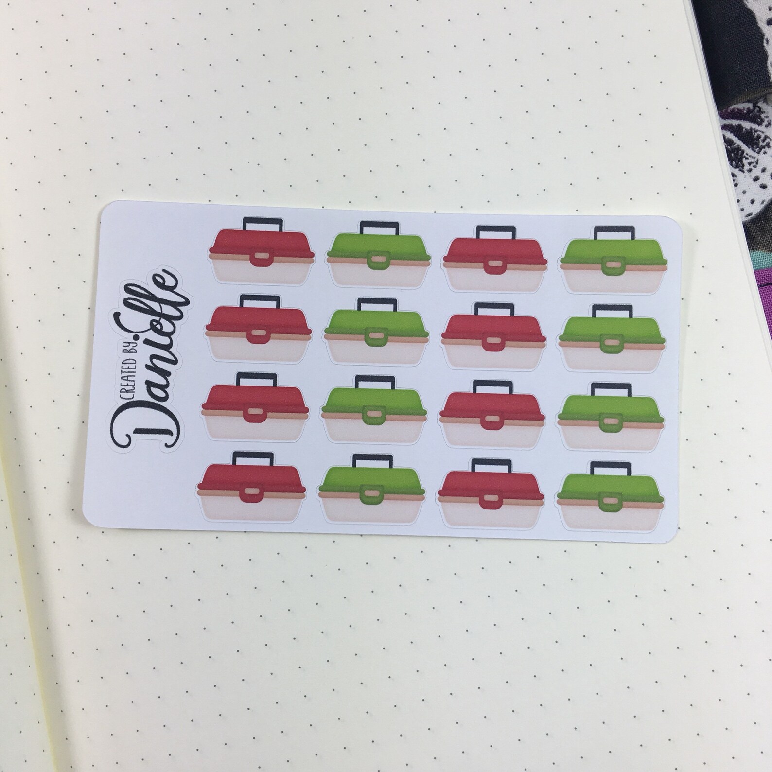 Tackle Box Planner Stickers Fishing Tackle Box Stickers Etsy
