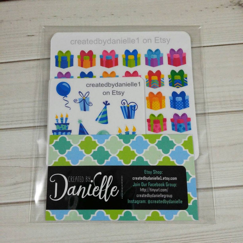 Present Planner Stickers Birthday Gift Stickers Present | Etsy