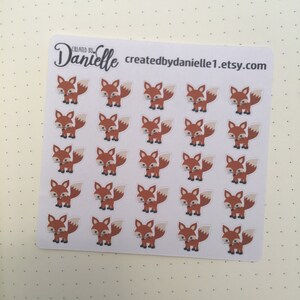Fox Planner Stickers Woodland Forest Animal Stickers Journal - Etsy
