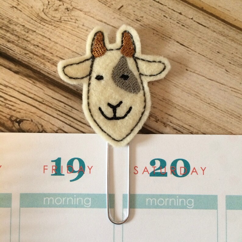 Goat Bookmark Gifts for Readers Goat Gifts Book Lover Gift Etsy