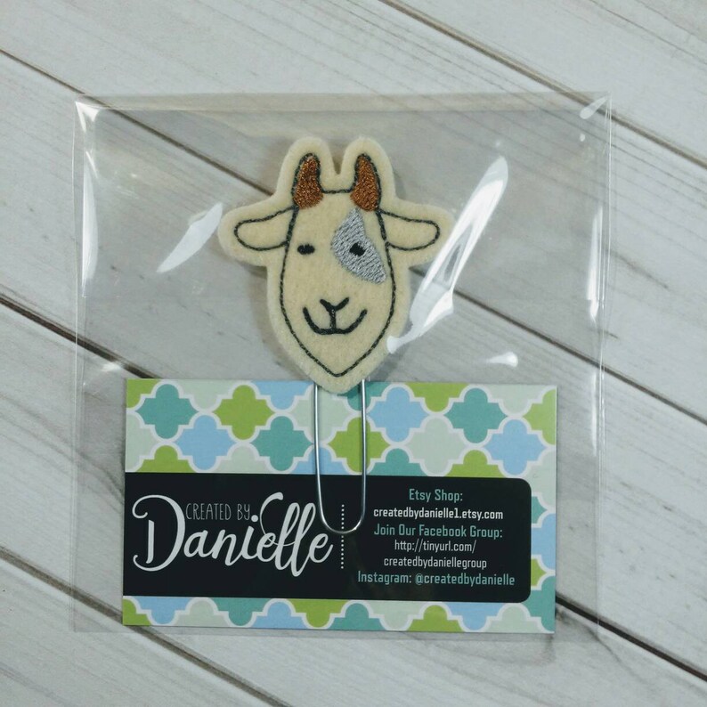 Goat Bookmark Gifts for Readers Goat Gifts Book Lover Gift Etsy