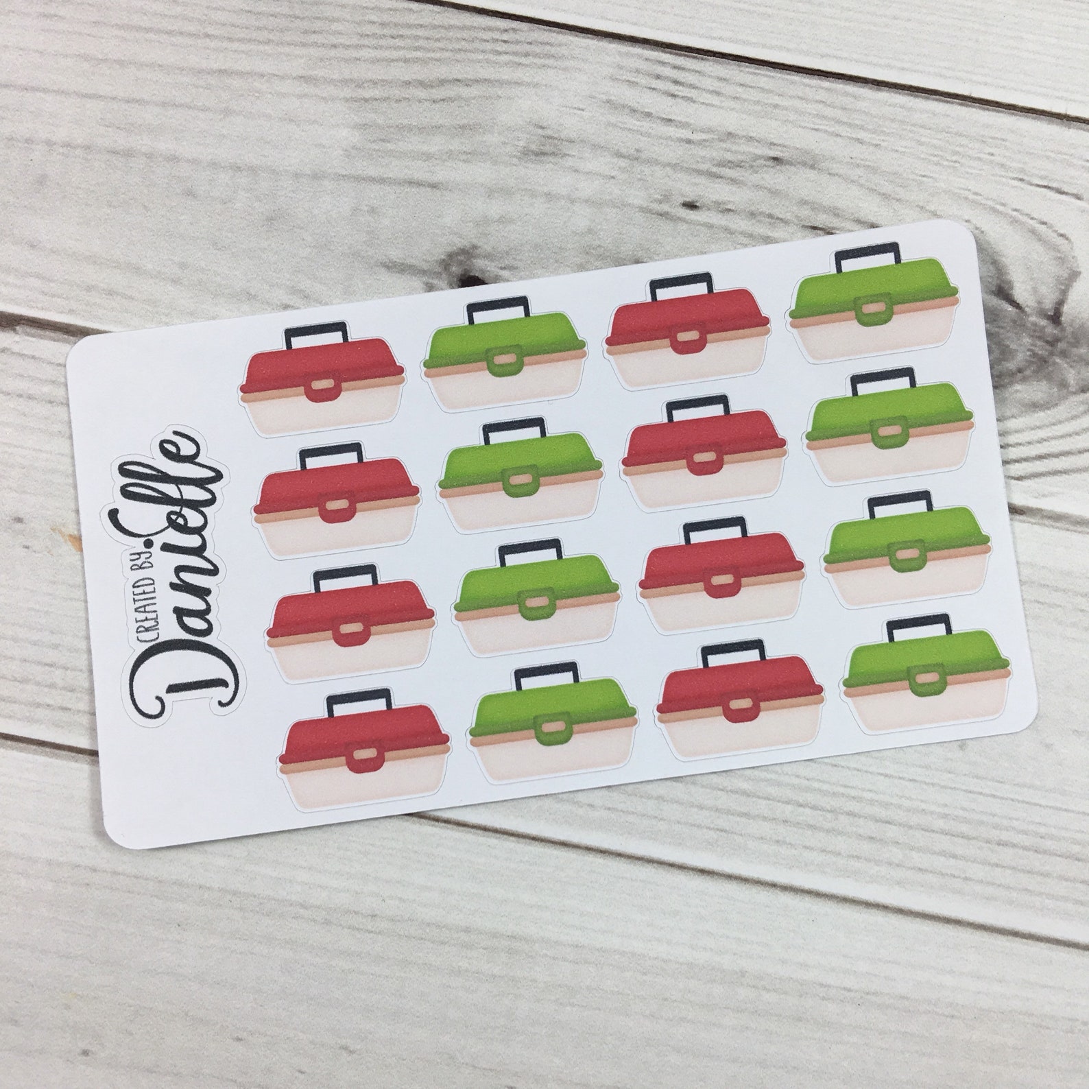 Tackle Box Planner Stickers Fishing Tackle Box Stickers Etsy