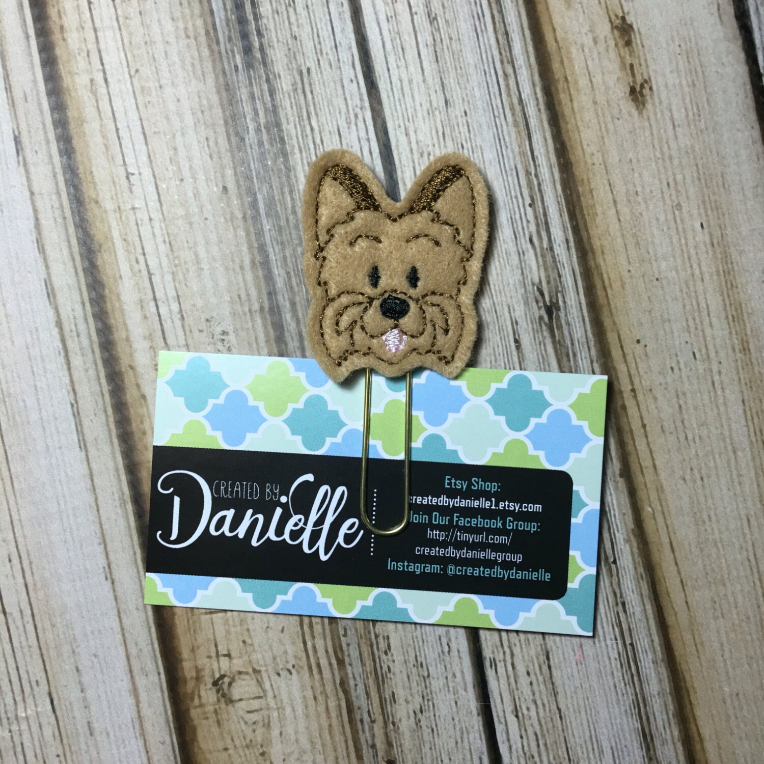 Yorkie Planner Clip, Yorkie Gifts, Animal Planner Bookmark, Pet Plann…