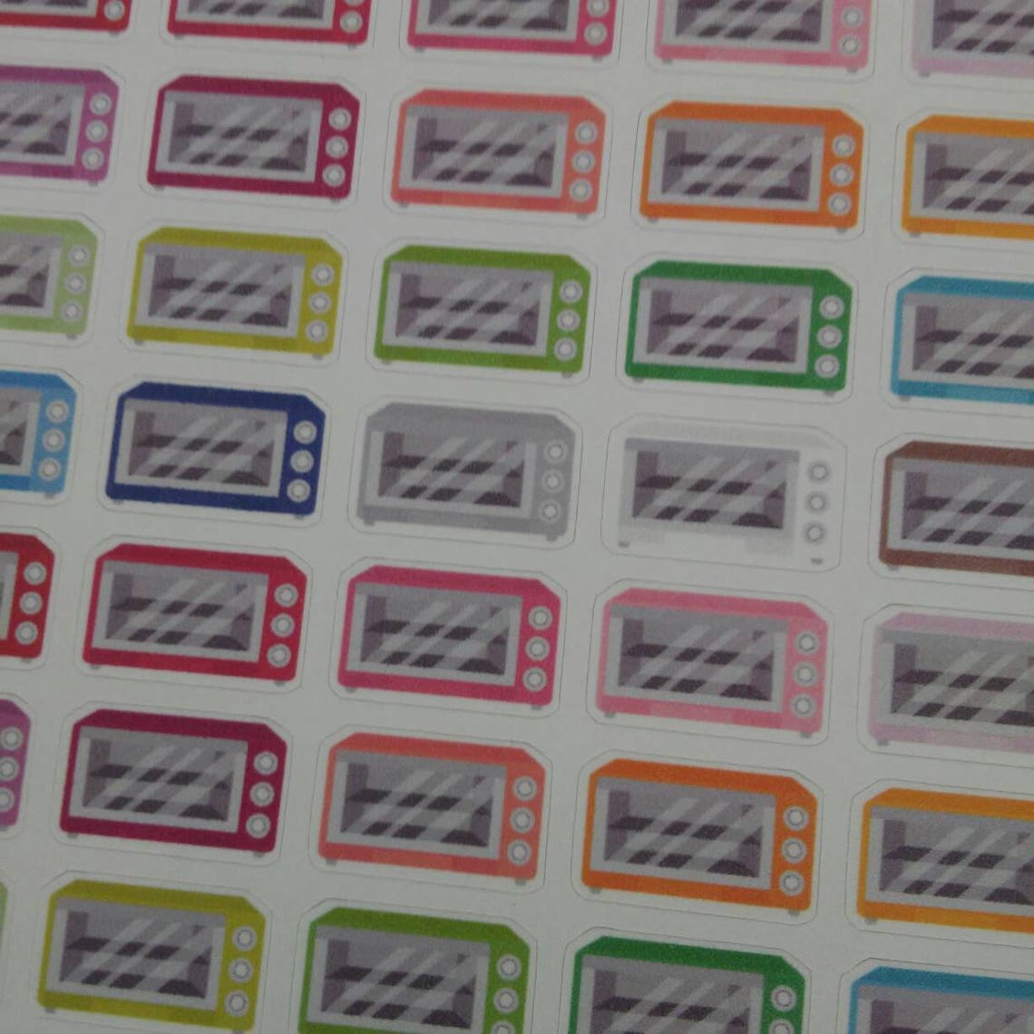 Microwave Stickers Kitchen Stickers Cooking Stickers Meal Etsy Canada