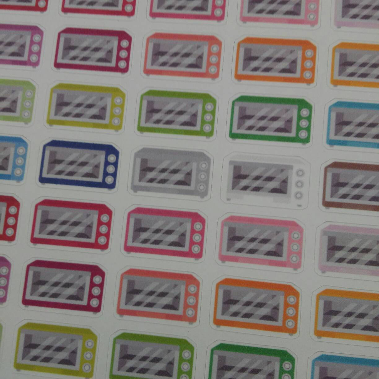 Microwave Stickers Kitchen Stickers Cooking Stickers Meal Etsy