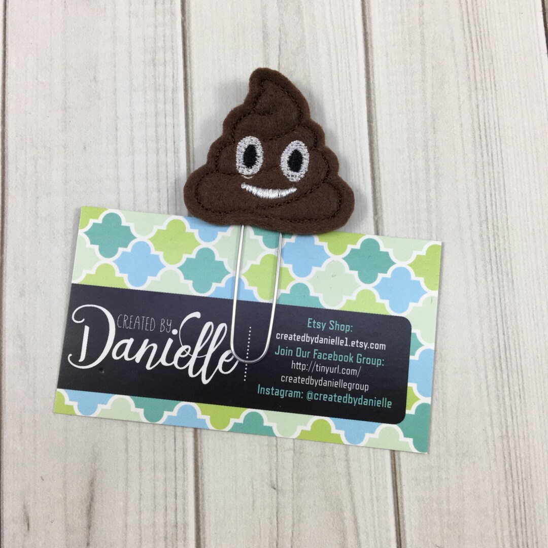 Poop Gag Gift Idea Unique Bookmark Funny White Elephant Etsy