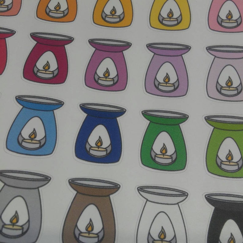 Wax Warmer Planner Stickers Wax Melt Stickers Candle Warmer Etsy